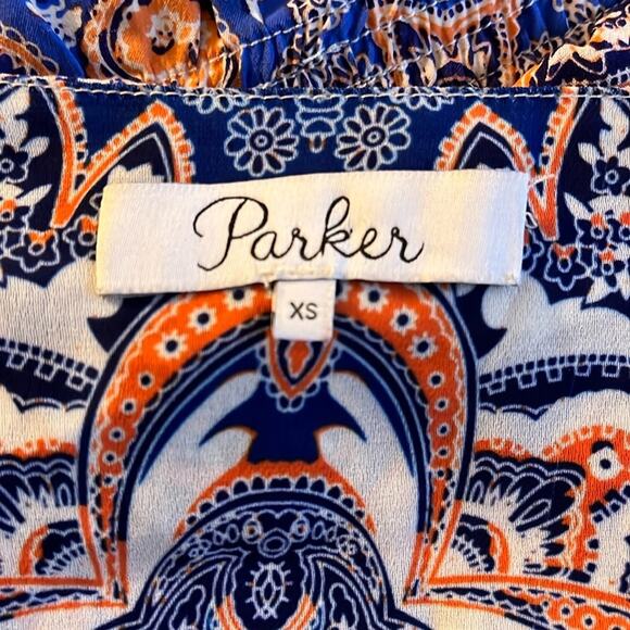 PARKER 100% Silk Morello Romper in Brocatto Size XS | Boho Summer Paisley - Picture 6 of 8